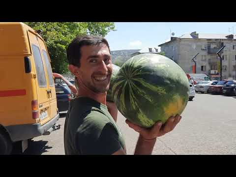 ვყიდულობთ საზამთროს 4 ცალი 10 ლარად